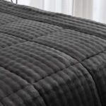 Κουβερτοπάπλωμα υπέρδιπλο Art 12513 220x240 Ανθρακί   Beauty Home - Image 2