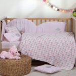 Κουβέρτα Fleece Κούνιας 110×150 Nef Nef Sweet Rhombus Pink