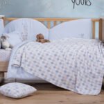 Κουβέρτα Fleece Κούνιας 110×150 Nef Nef Sweet Rhombus Blue