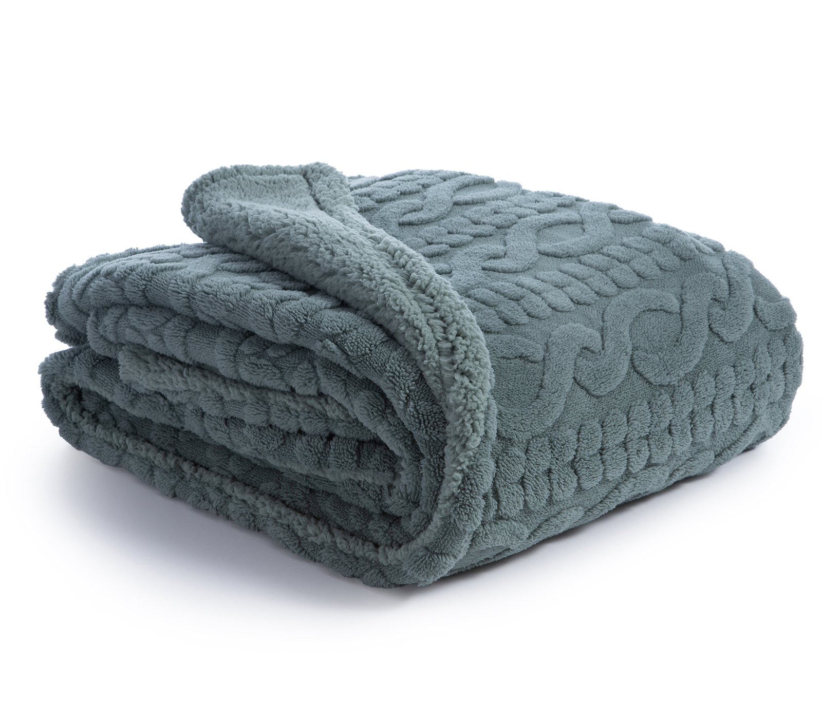 5205495590240 Διακοσμητικό Ριχτάρι/Κουβέρτα Καναπέ 130×180 Nef Nef Germain Green - Image 1