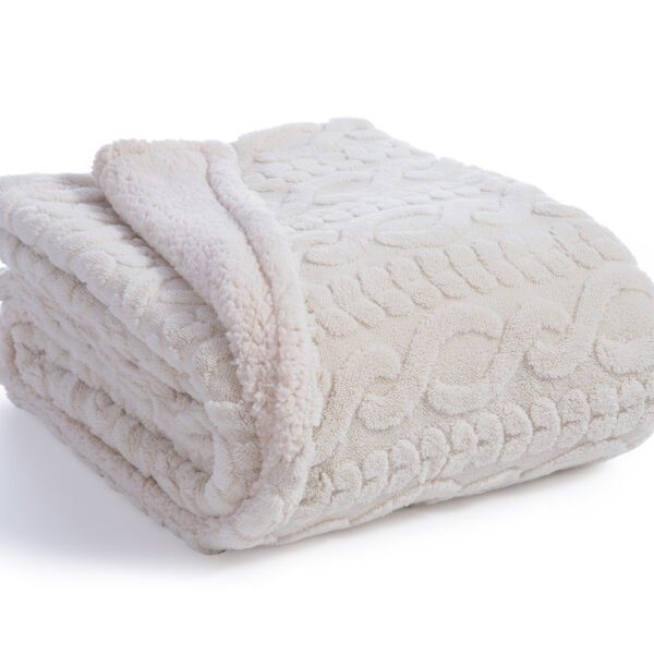 Διακοσμητικό Ριχτάρι/Κουβέρτα Καναπέ 130×180 Nef Nef Germain Ecru