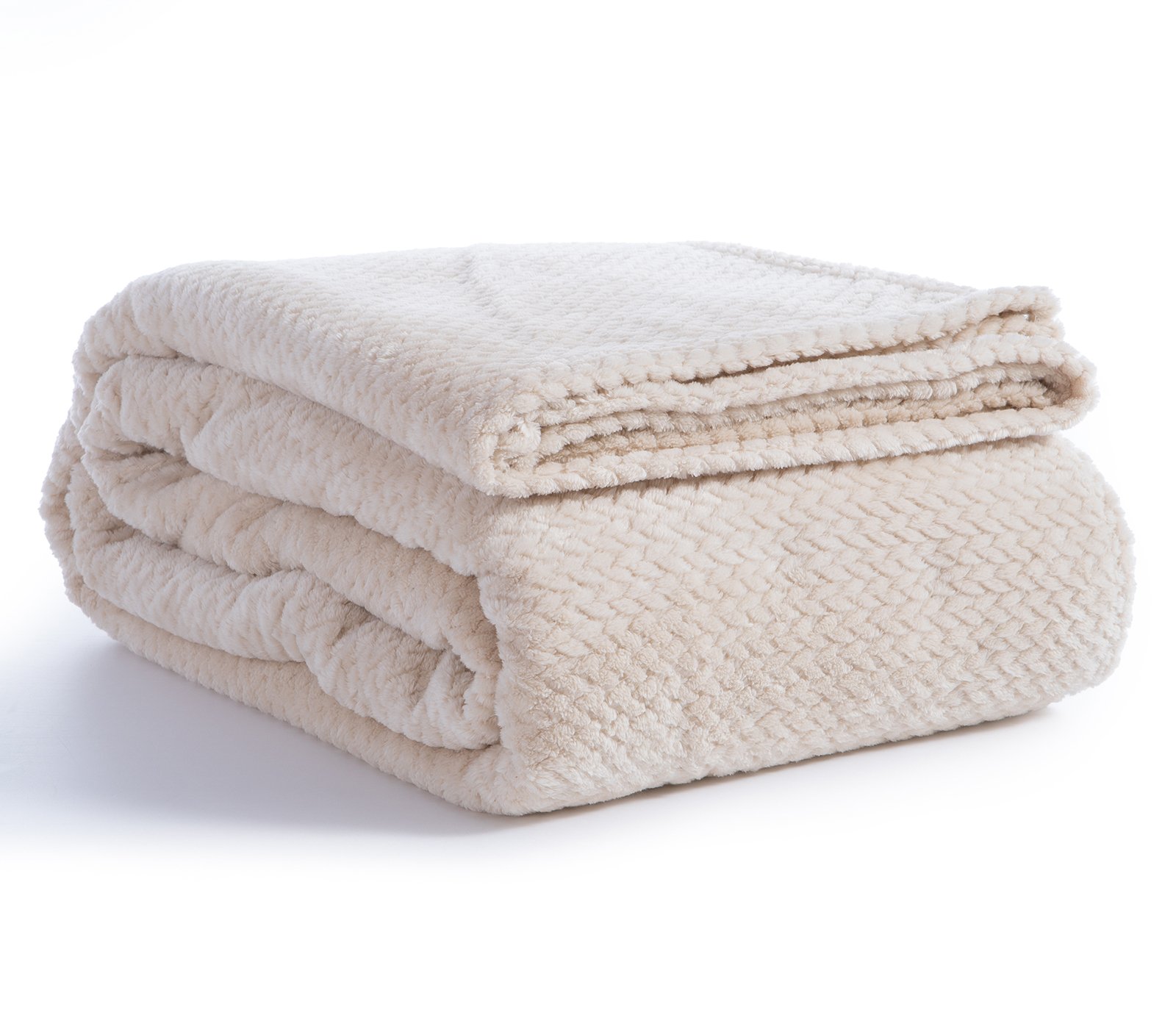 5205495590318 Κουβέρτα Fleece Μονή 160×220 Nef Nef Worth Ecru - Image 1