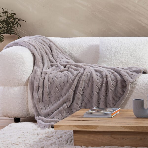 Διακοσμητικό Ριχτάρι/Κουβέρτα Καναπέ 130×180 Nef Nef Vivo Greige