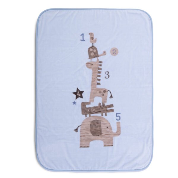 Βρεφική Κουβέρτα Βελουτέ Κούνιας 100×140 Nef Nef Favorite Toys L Blue
