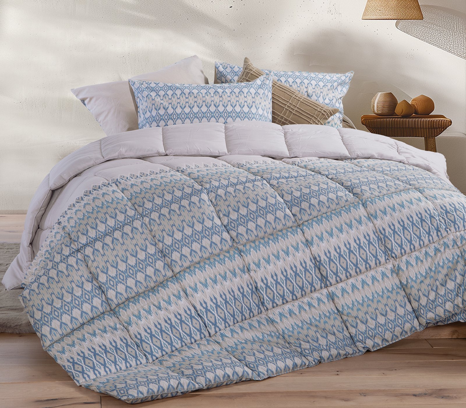 5205495591018 Πάπλωμα Υπέρδιπλο 220×240 Nef Nef Avion Beige - Image 1