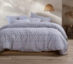 Σετ Φανελένια Σεντόνια King Size 270×260 Nef Nef Torredo Grey