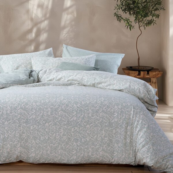 Σετ Φανελένια Σεντόνια Μονά 160×260 Nef Nef Sorial Mint