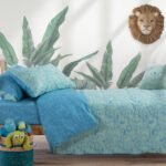 Σετ Σεντόνια Μονά Παιδικά 170×260 Nef Nef Jungle Combo Light Green