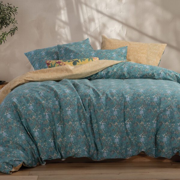 Σετ Παπλωματοθήκη Μονή 170×240 Nef Nef Odete Green