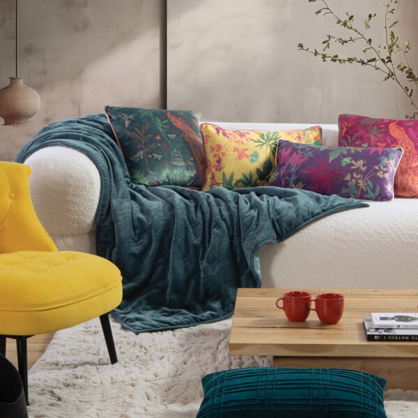 Διακοσμητικό Ριχτάρι/Κουβέρτα Καναπέ 130×180 Nef Nef Paradise Green