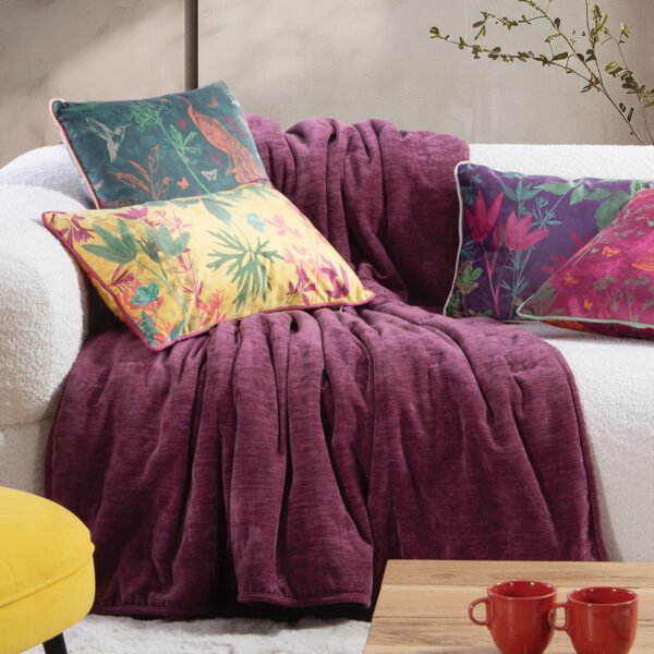 Διακοσμητικό Ριχτάρι/Κουβέρτα Καναπέ 130×180 Nef Nef Paradise Rose