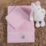 Σετ Πετσέτες Παιδικές 2 Τεμαχίων Nef Nef Cute Snail Light Lilac