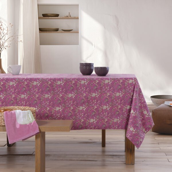 Αλέκιαστο Τραπεζομάντηλο 140×180 Nef Nef Odete Mauve