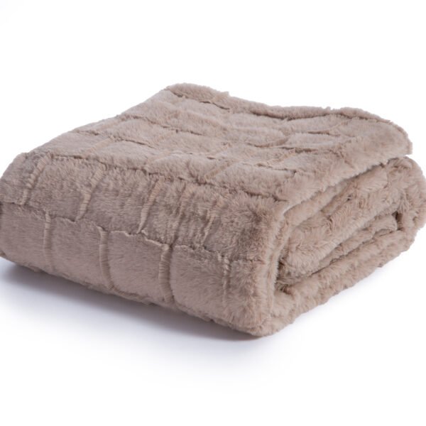 Γούνινο Διακοσμητικό Ριχτάρι/Κουβέρτα Καναπέ 140x190 Nef-Nef  Rabbit Fur Barlow Beige