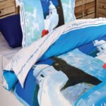 Σετ Παπλωματοθηκη Μονή Irene 160x240 MYKONOS Μπλε Palamaiki