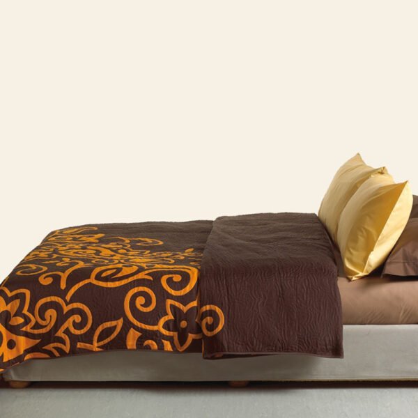 Κουβερλί Cotton Rich 160x260 SILVESTRE ORANGE/BROWN Καφέ Palamaiki