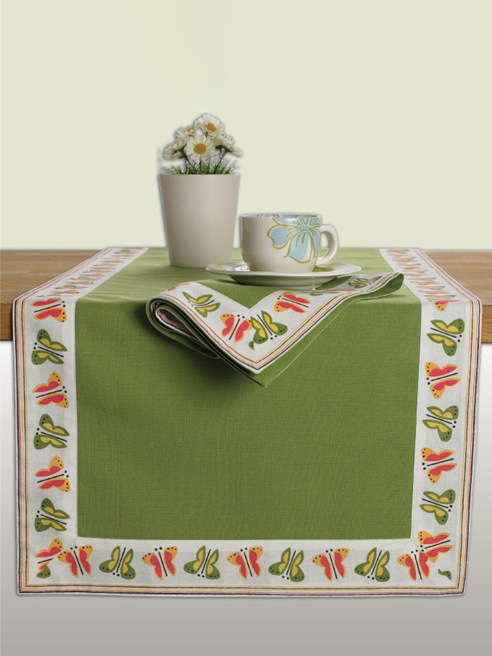 5205857020248 Σετ 4 Πετσέτες Φαγητού Festosi 45x50 AM6 LIME Πράσινο Palamaiki - Image 1