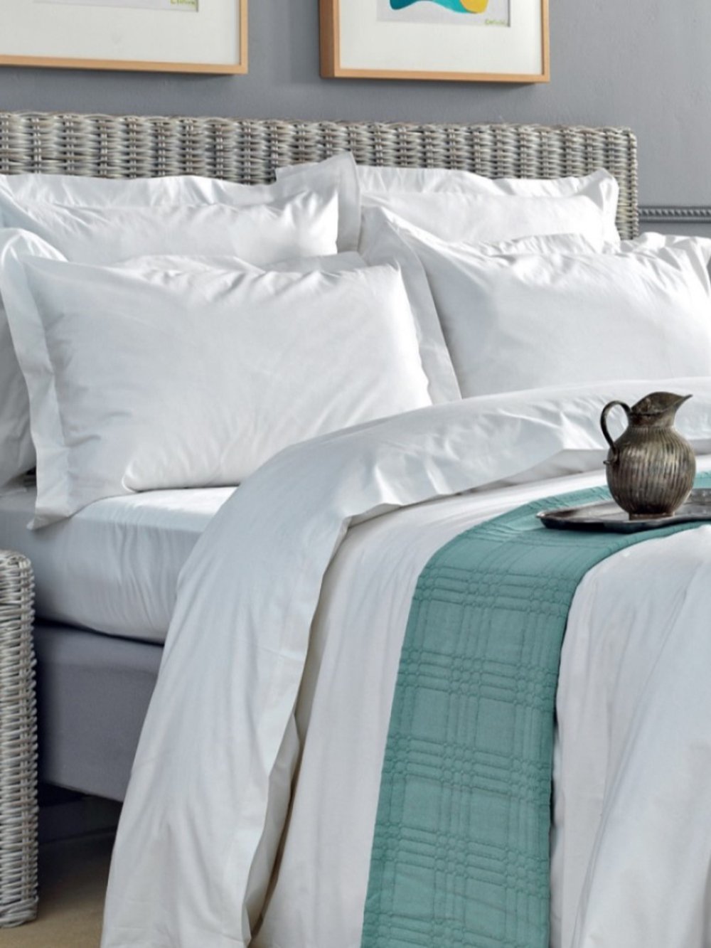 5205857021429 Σεντόνι White Comfort 300TC 180x270 WHITE PLAIN Λευκό Palamaiki - Image 1