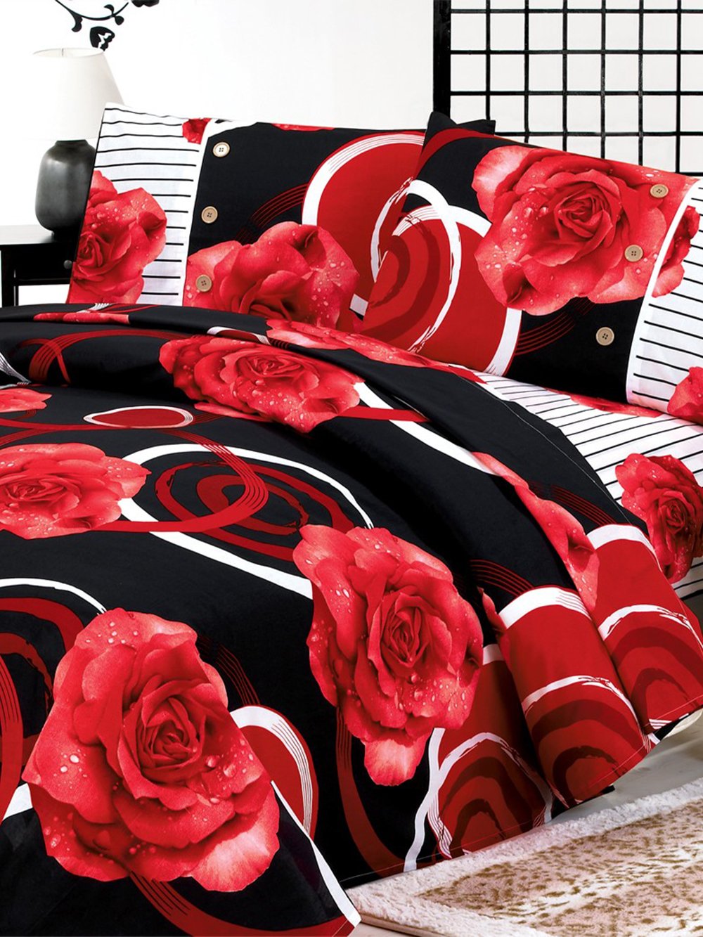 5205857040659 Σετ Κουβερλί Μονό Intermezzo 170x250 805075 Κόκκινο Palamaiki - Image 1