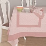Σετ 4 Πετσέτες Φαγητού Festosi 45x50 KP-383 LIGHT PINK Ροζ Palamaiki