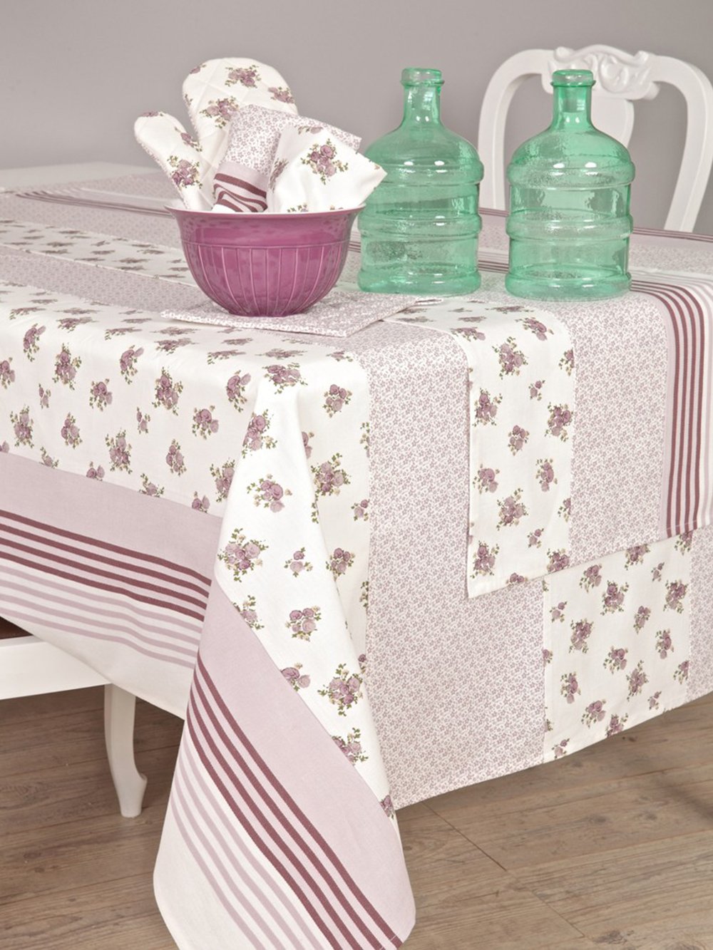 5205857043056 Σετ 4 Πετσέτες Φαγητού Festosi 45x50 SP-06 LILAC Μωβ Palamaiki - Image 1