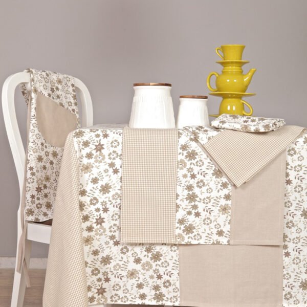 Σετ 4 Πετσέτες Φαγητού Festosi 45x50 SP-01 Μπεζ Palamaiki