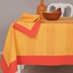 Σετ 4 Πετσέτες Φαγητού Festosi 45x50 KP-372 GOLD/TERRACOTTA Πορτοκαλί Palamaiki