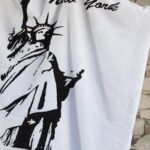 Πετσέτα Θαλάσσης Beach Collection 100x140 NEW YORK Λευκό Palamaiki