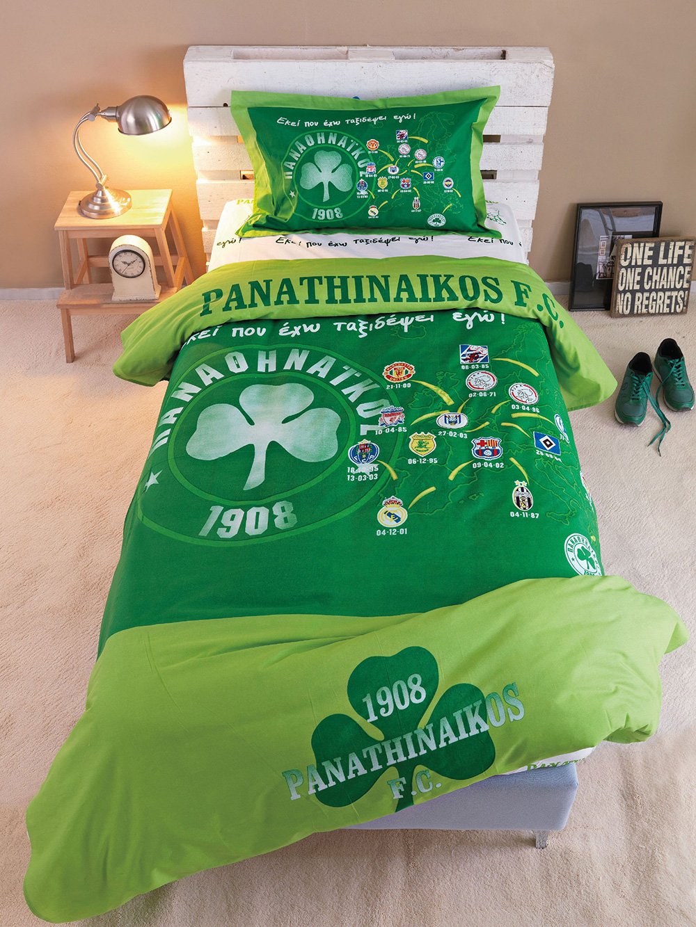 5205857057787_4 Σετ Κουβερλί Υπέρδιπλο Panathinaikos F.C. 240x250 FC3 Palamaiki - Image 1