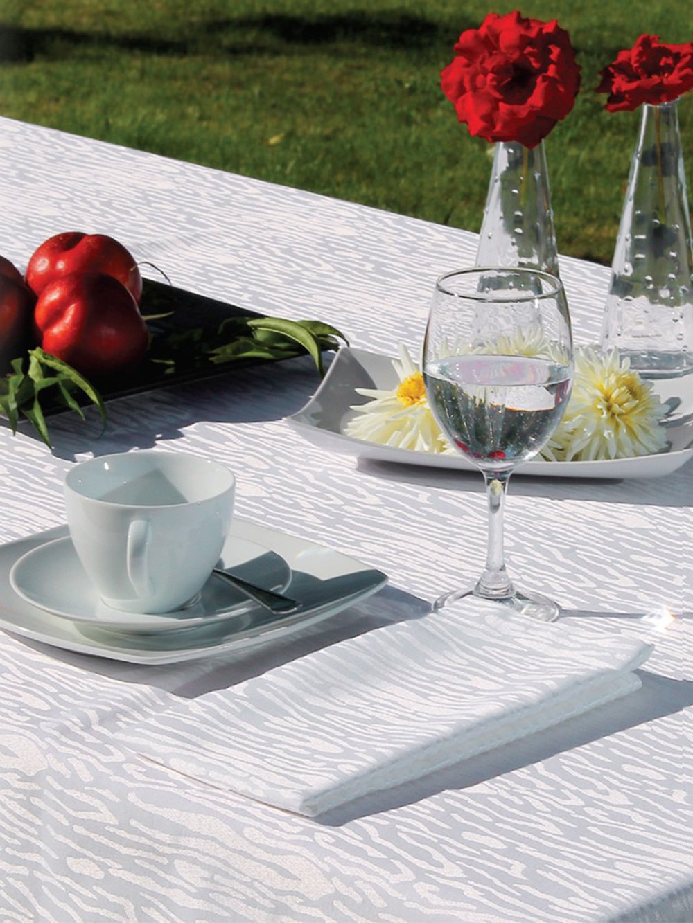 5205857083960_3 Τραπεζομάντηλο Formal Dinner 160x270 WATER CORAL Ροζ Palamaiki - Image 1