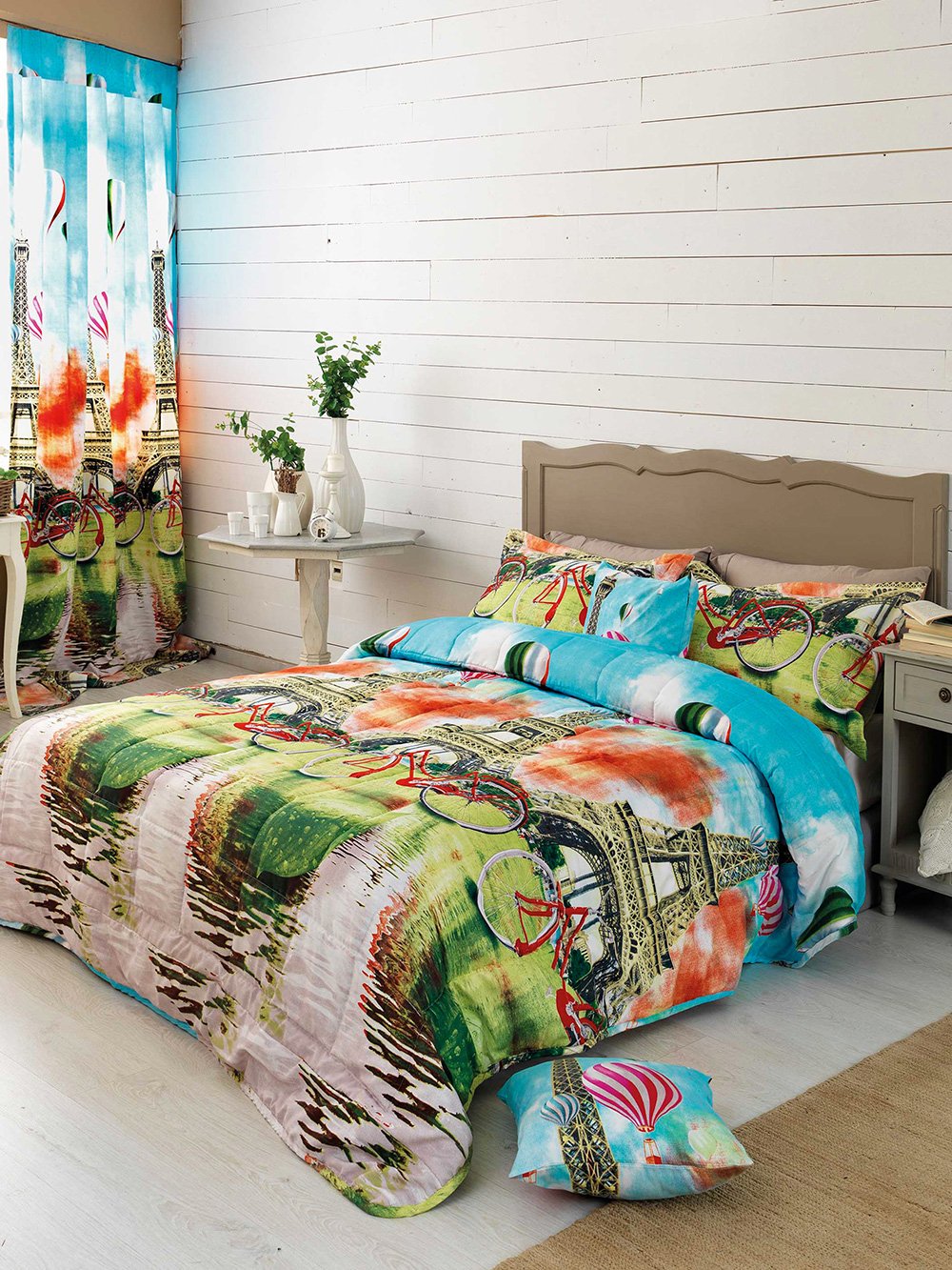 5205857124144_4 Μαξιλαρι Διακοσμητικο City Travel 45x45 CT677 Πράσινο Palamaiki - Image 1