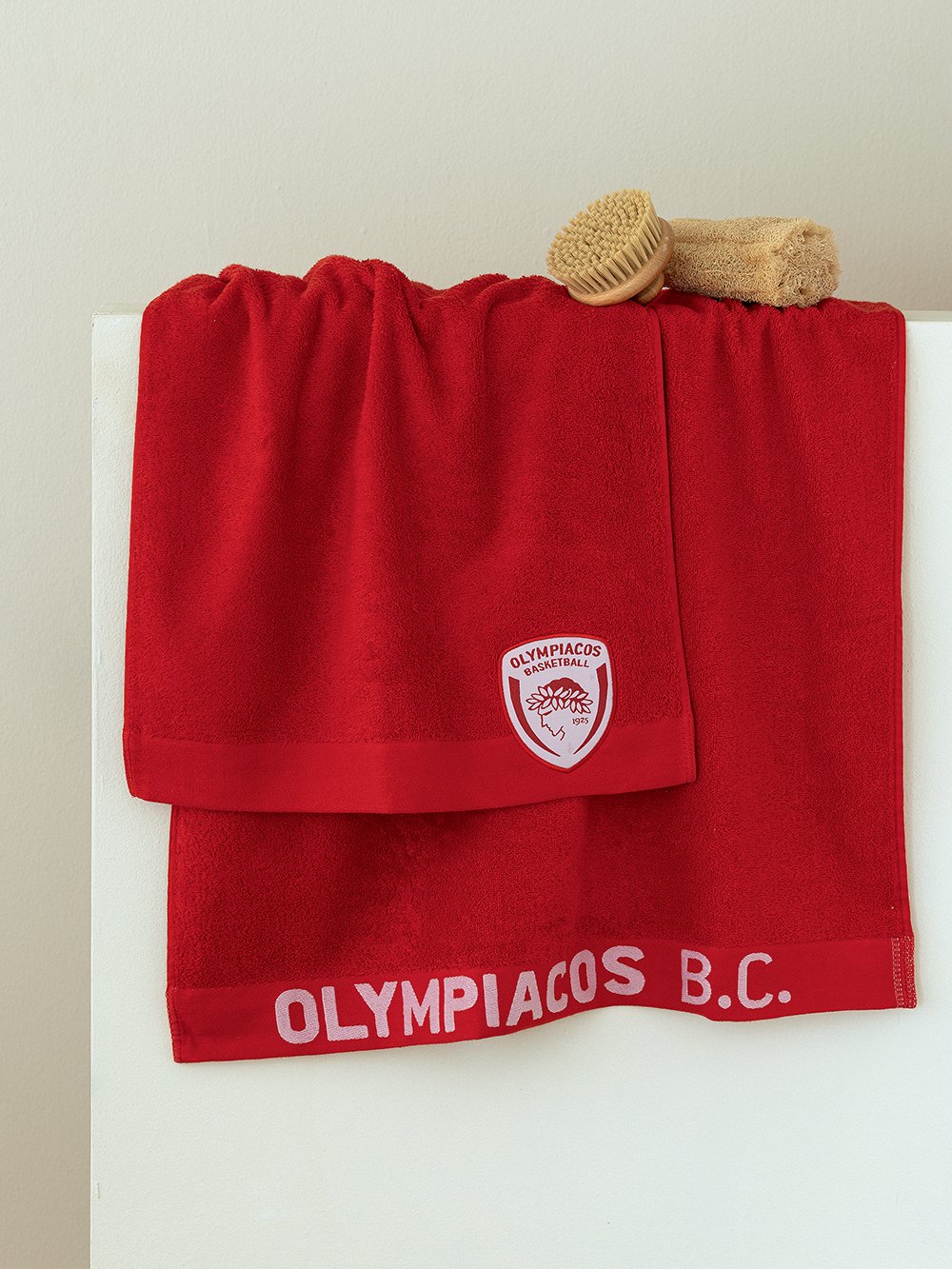 5205857160388_5 Πετσέτα Olympiacos B.C. 1925 70x140 OLYMPIACOS TOWEL Palamaiki - Image 1