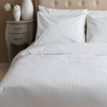 Σεντόνι White Comfort 180TC 160x270 WHITE STRIPES Λευκό Palamaiki