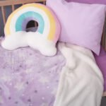 Κουβέρτα Λίκνου Flannel Fleece 80x90 SKY GIRL Μωβ Palamaiki