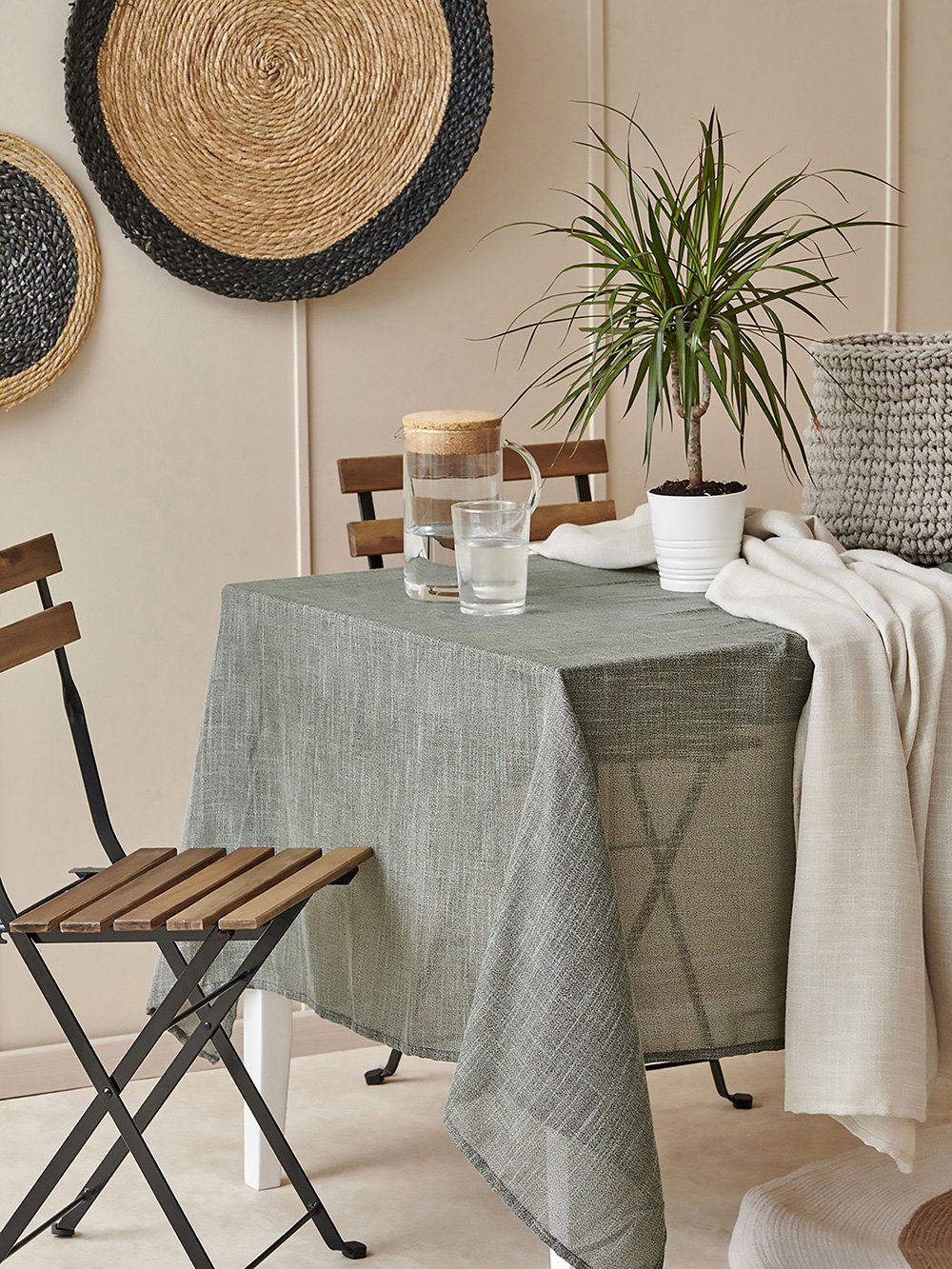 5205857209421_4 Runner Formal Dinner 45x140 KALIA OLIVE Πράσινο Palamaiki - Image 1