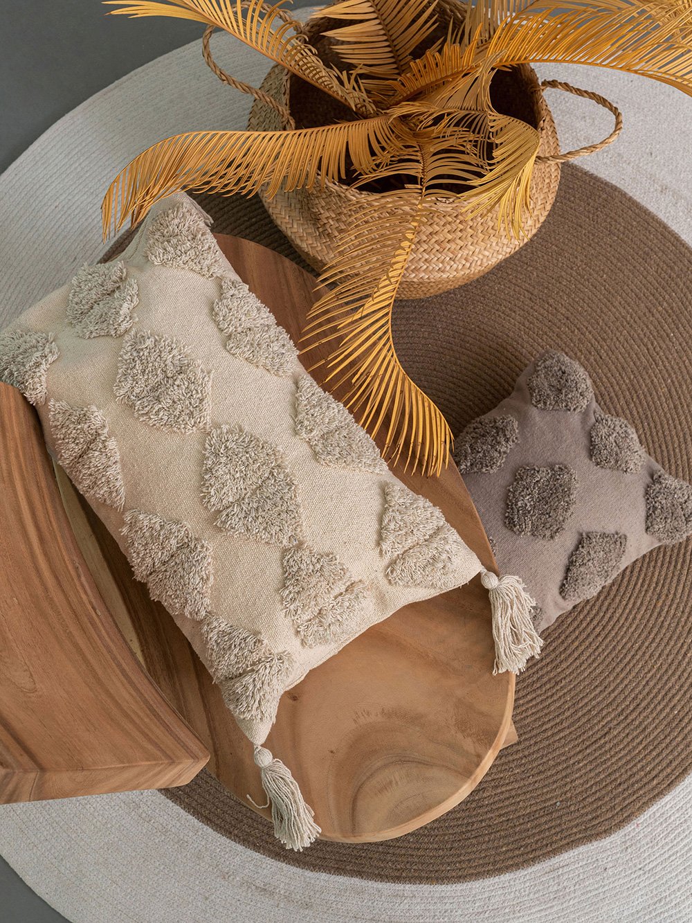 5205857225766_3 Διακοσμητική Μαξιλαροθήκη Home Décor 30x50 CONNOR MOKA Καφέ Palamaiki - Image 1