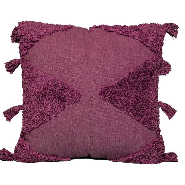 Διακοσμητική Μαξιλαροθήκη Home Décor 45x45 ALFIE MAUVE Κόκκινο Palamaiki