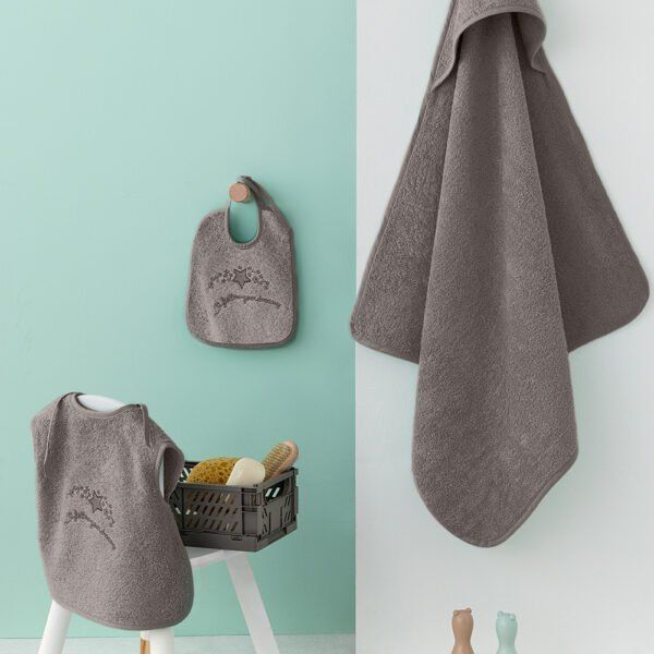 Σετ Λουτρου Βρεφικο Baby Joia BJ524 GREY Γκρι Palamaiki