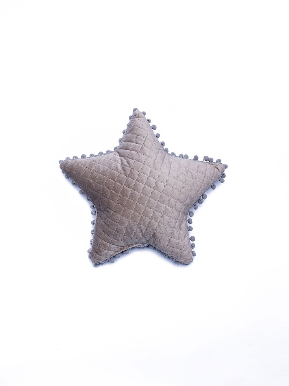 5205857229917_4 Διακοσμητικό Μαξιλαράκι Αστέρι 34x34 ELWIN BEIGE Καφέ Palamaiki - Image 1
