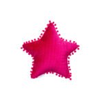 Διακοσμητικό Μαξιλαράκι Αστέρι 34x34 ELWIN FUCHSIA Φούξια Palamaiki
