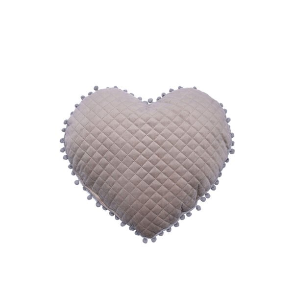 Διακοσμητικό Μαξιλαράκι Καρδιά 40x38 ELWIN BEIGE Καφέ Palamaiki