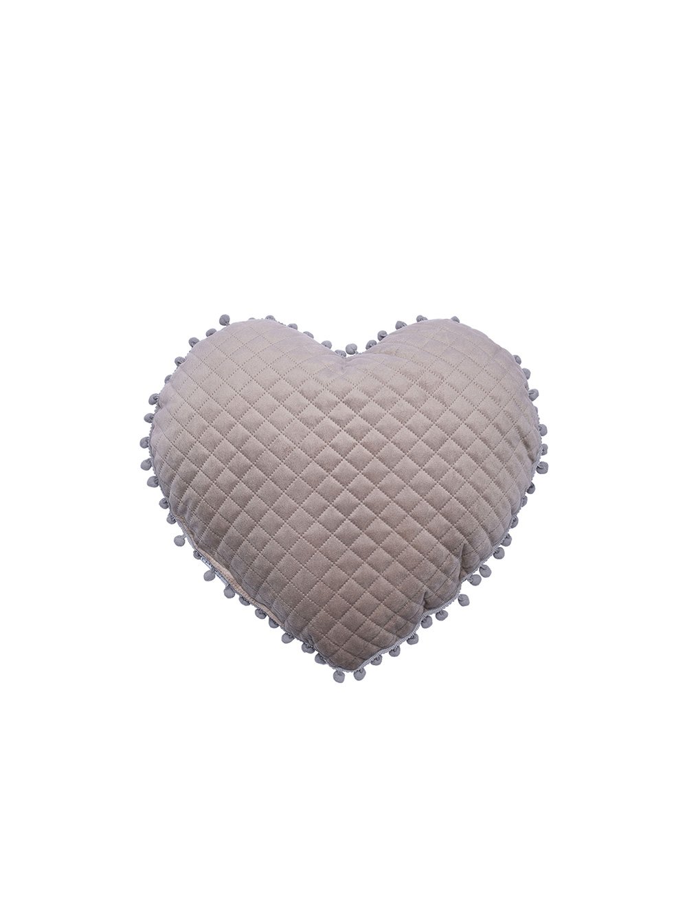 5205857229955_4 Διακοσμητικό Μαξιλαράκι Καρδιά 40x38 ELWIN BEIGE Καφέ Palamaiki - Image 1