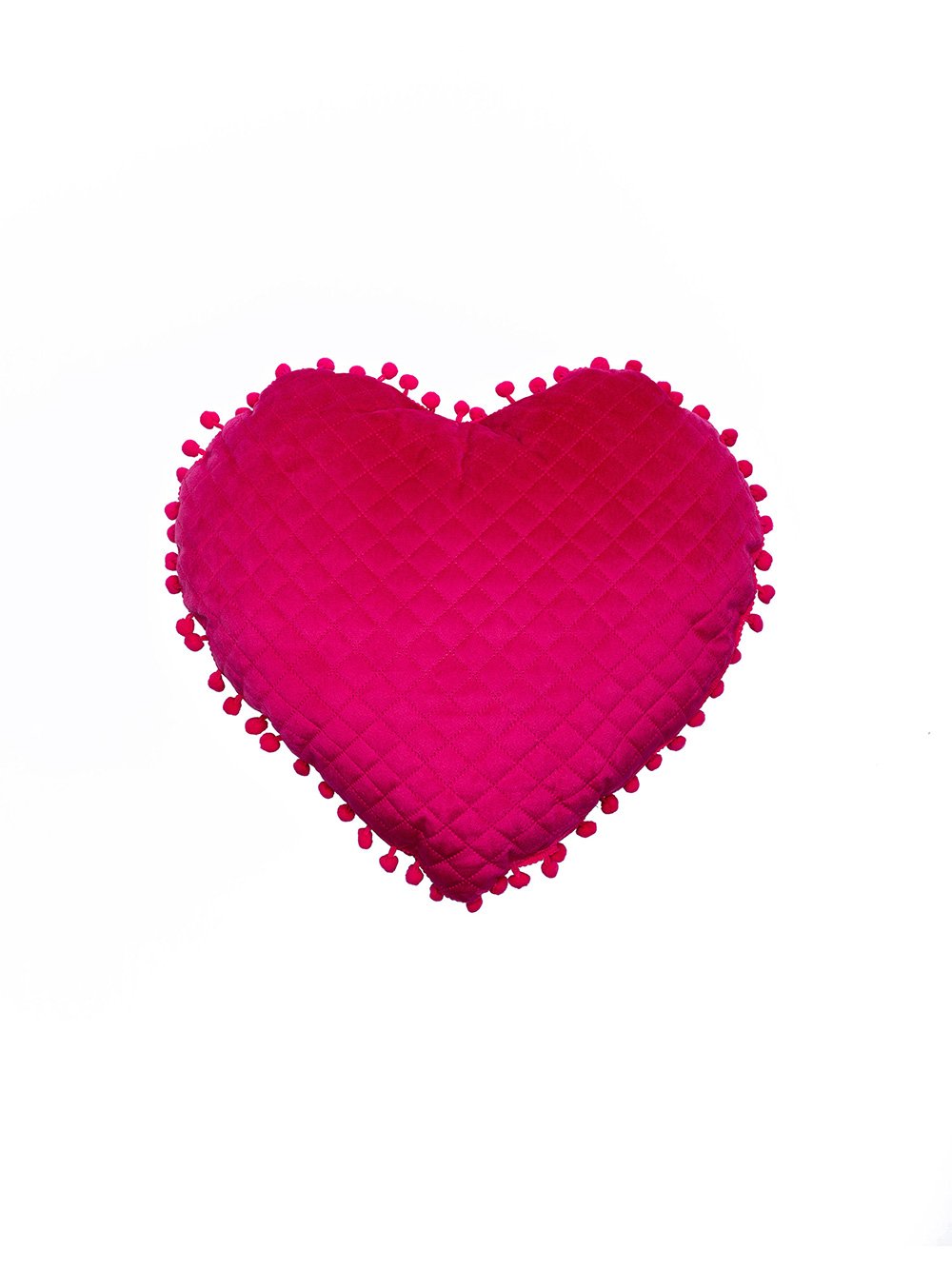 5205857229979_4 Διακοσμητικό Μαξιλαράκι Καρδιά 40x38 ELWIN FUCHSIA Φούξια Palamaiki - Image 1