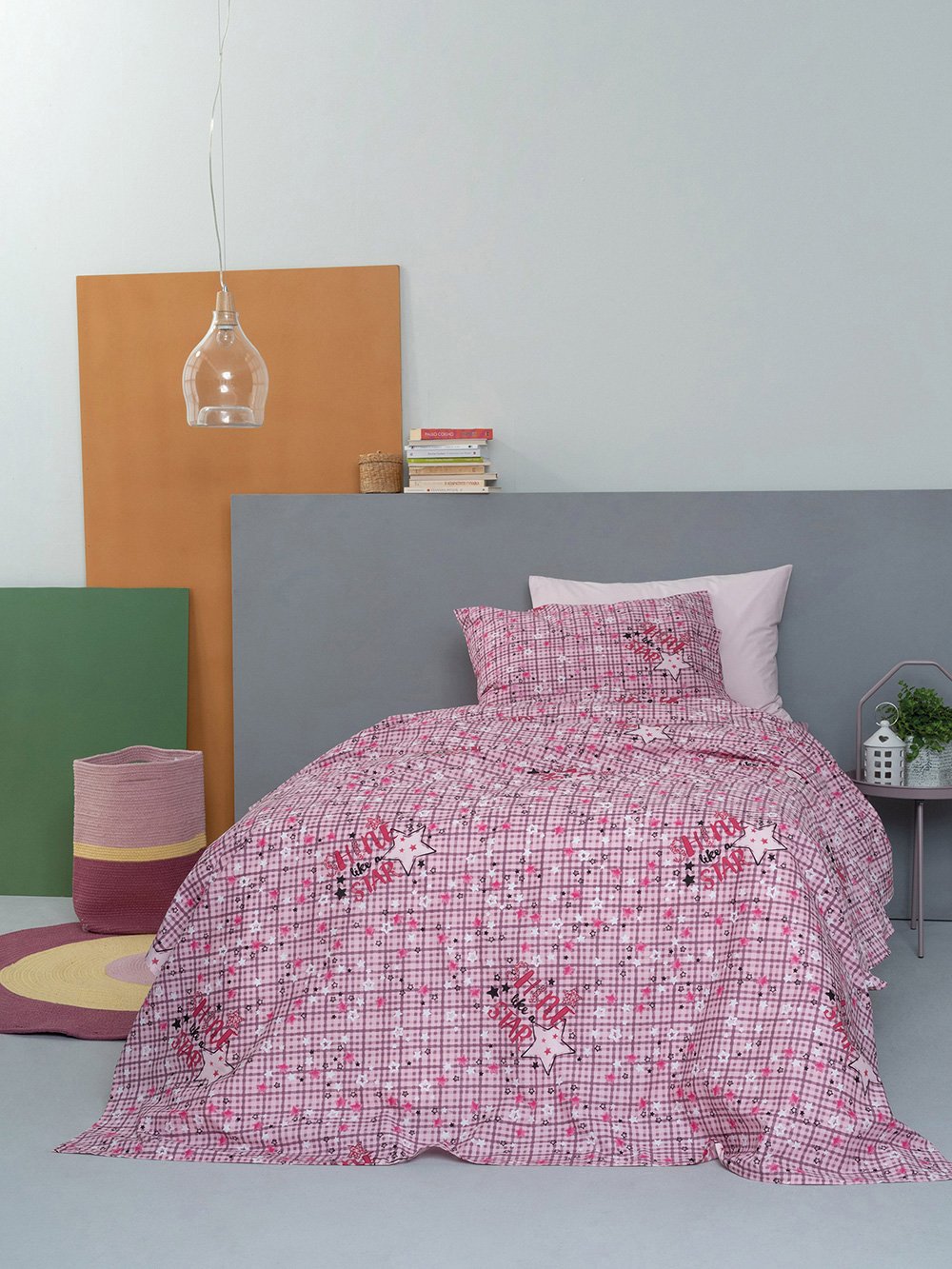 5205857231040_4 Κουρτινα Με Τρεσα Luminous 170x260 CLUSTER LILAC Μωβ Palamaiki - Image 1