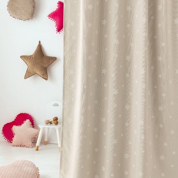 Κουρτινα Με Τρουκς Luminous 140x260 NALIA Γκρι Palamaiki