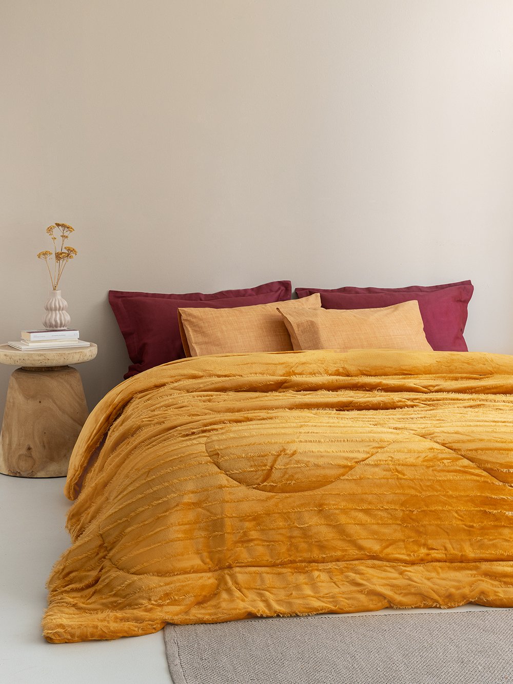 5205857232849_5 Κουβερτοπαπλωμα Μονό 160x240 GWEN GOLD Κίτρινο Palamaiki - Image 1