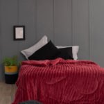 Κουβερτοπαπλωμα Μονό 160x240 GWEN RED Κόκκινο Palamaiki