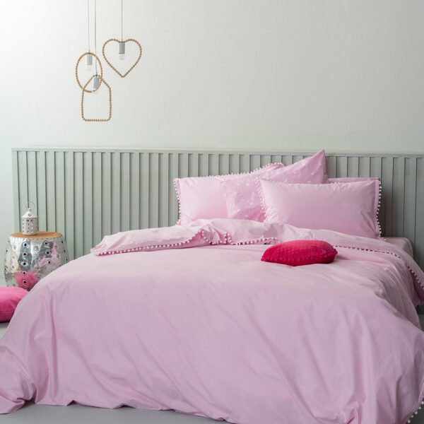 Παπλωματοθήκη Υπέρδιπλη 230x240 PON-PON LILAC Μωβ Palamaiki