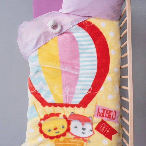 Κουβερτα Βελουτε Κουνιας Baby Velour 110x140 BV724 Κίτρινο Palamaiki