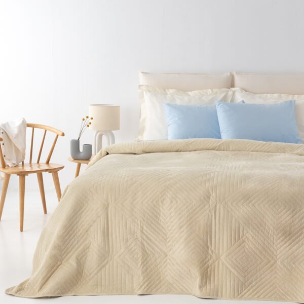 Κουβερλι Υπέρδιπλο 220x240 DIZZA VANILLA Εκρού Palamaiki